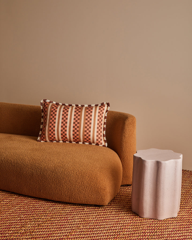 Marco Tile Cushion Cover - Terracotta