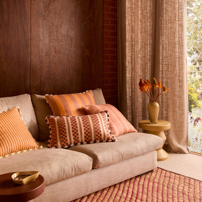 Marco Tile Cushion Cover - Terracotta