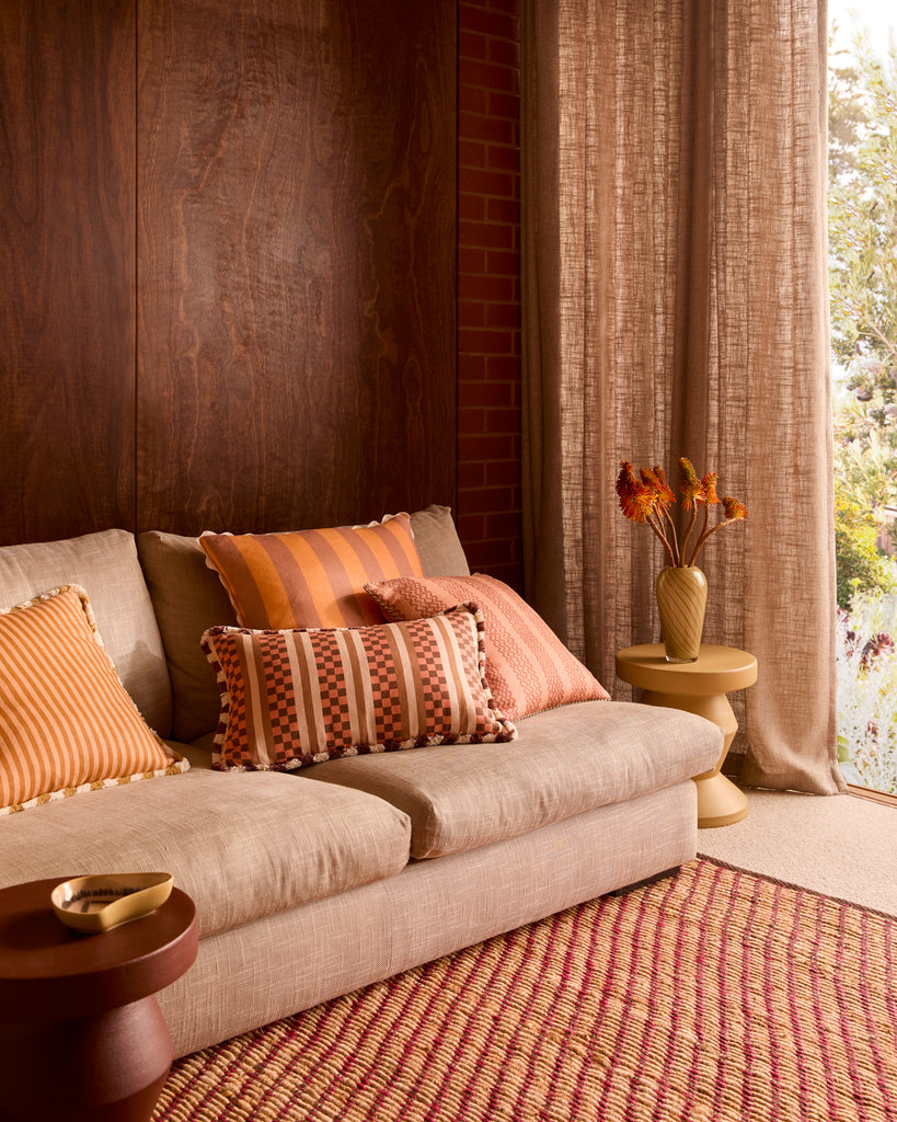 Marco Tile Cushion Cover - Terracotta