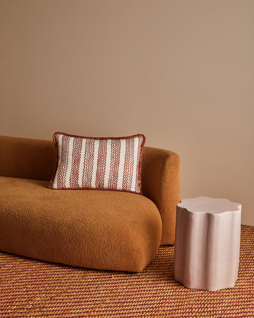 Mini Wave Cushion Cover - Cocoa