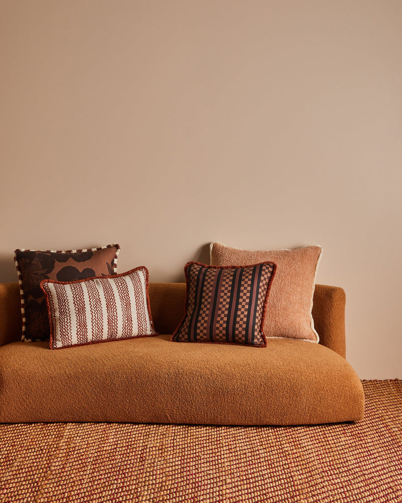 Mini Wave Cushion Cover - Cocoa