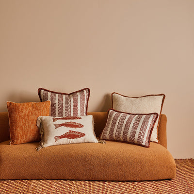 Mini Wave Cushion Cover - Cocoa