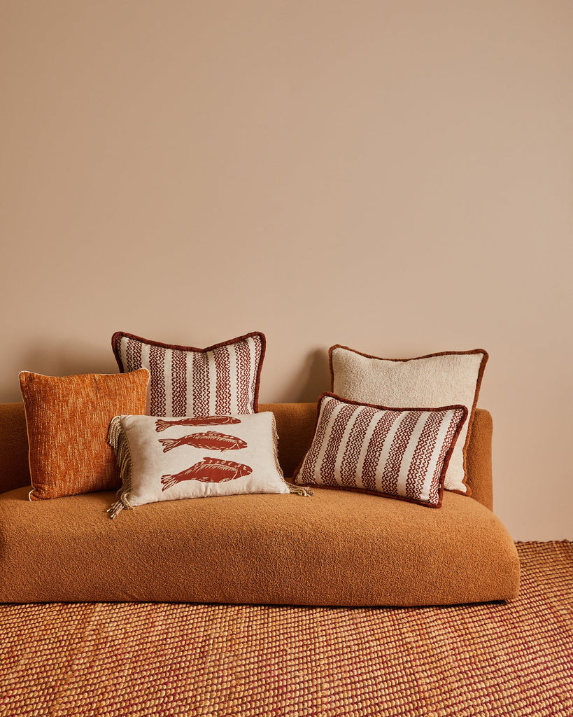 Mini Wave Cushion Cover - Cocoa