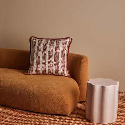 Mini Wave Square Cushion Cover - Cocoa