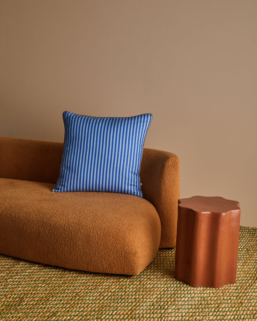 Stripe Cushion Cover - Blue