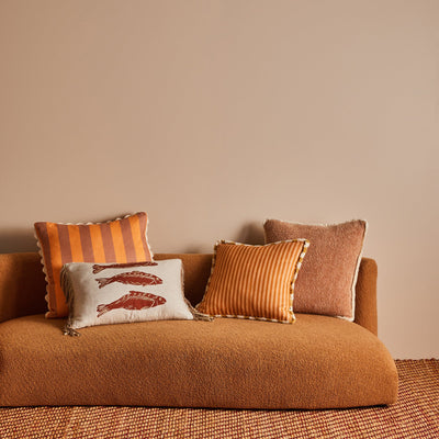 Stripe Cushion Cover - Nutmeg