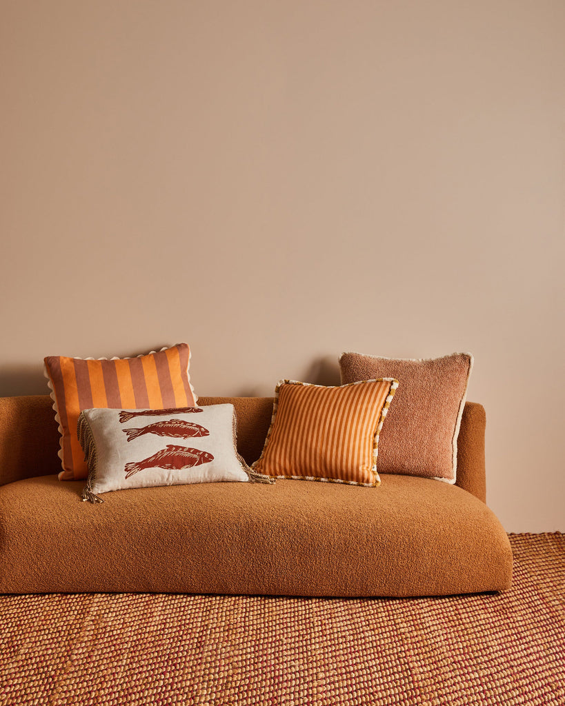 Stripe Cushion Cover - Nutmeg