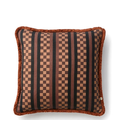 Marco Tile Cushion Cover - Chocolate
