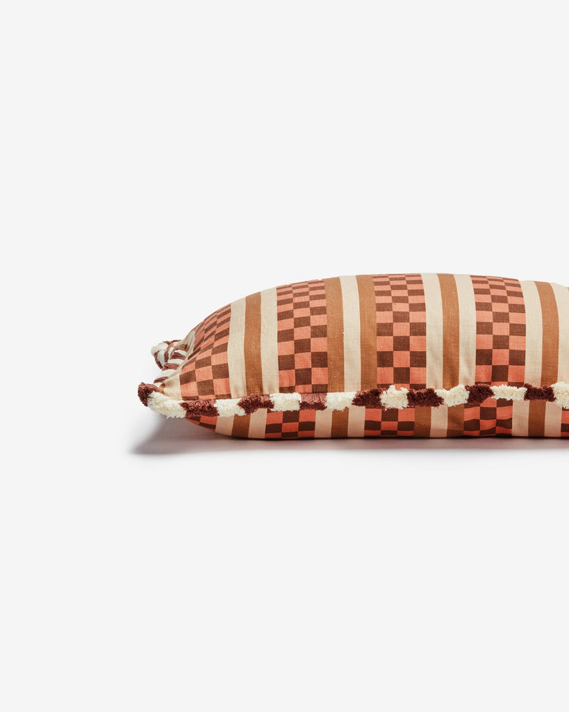 Marco Tile Cushion Cover - Terracotta
