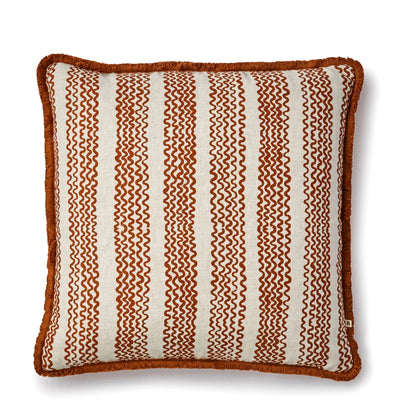 Mini Wave Square Cushion Cover - Cocoa