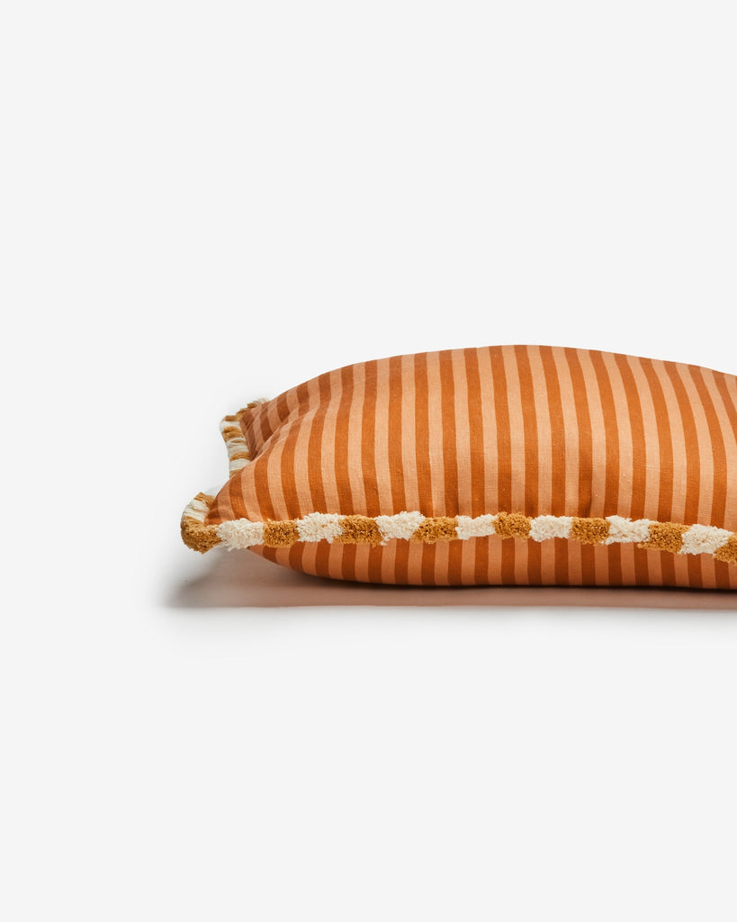 Stripe Cushion Cover - Nutmeg
