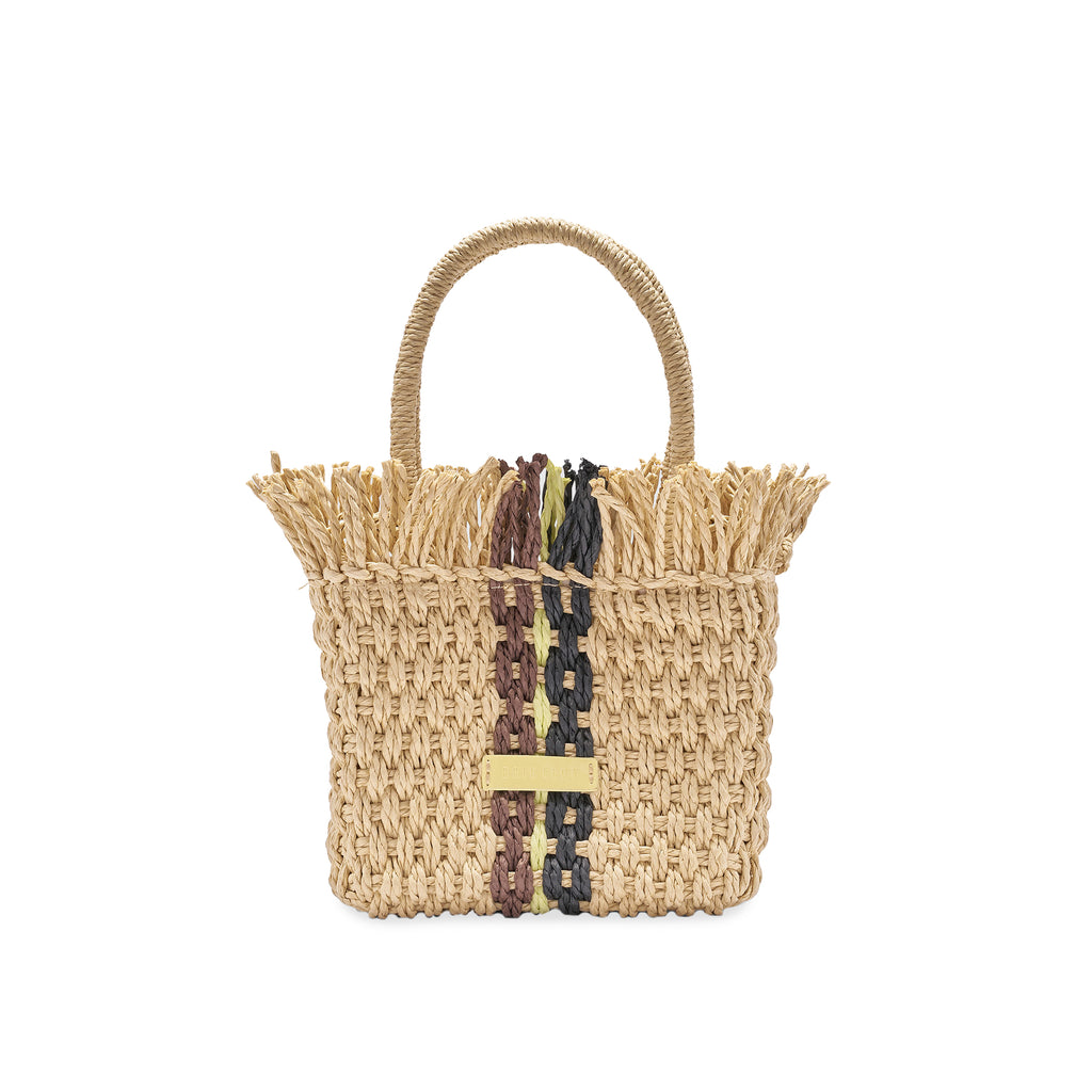 Brie Leon - Mini Sunday Market Bag - Artichoke Stripe