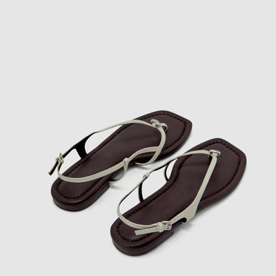 Halle Flat Sandal - Elderflower