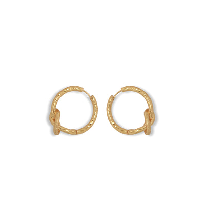 Knotted Hoop Earrings