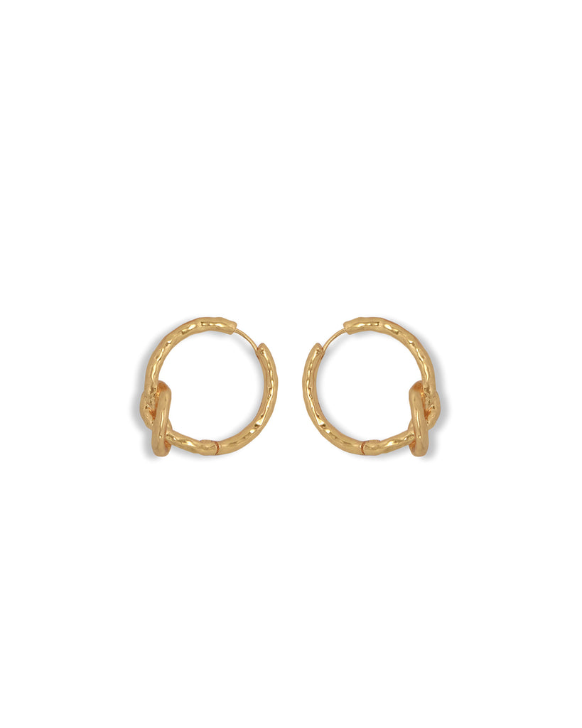 Knotted Hoop Earrings