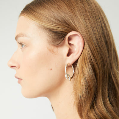 Knotted Hoop Earrings