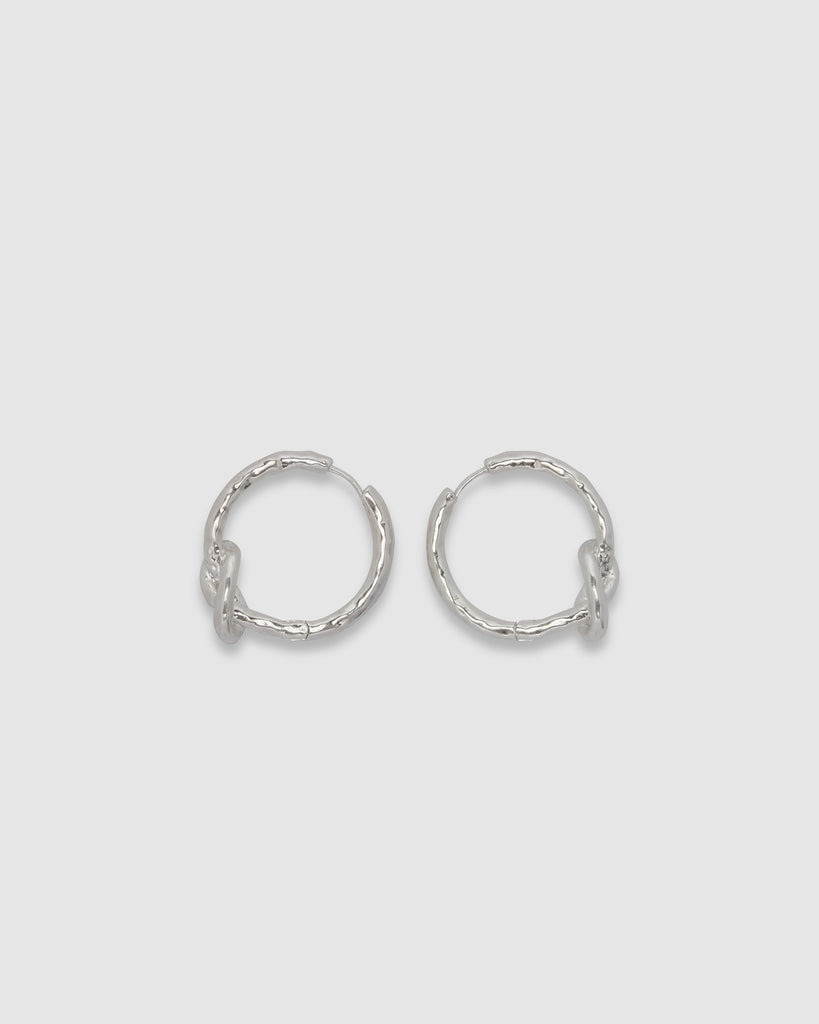 Knotted Hoop Earrings