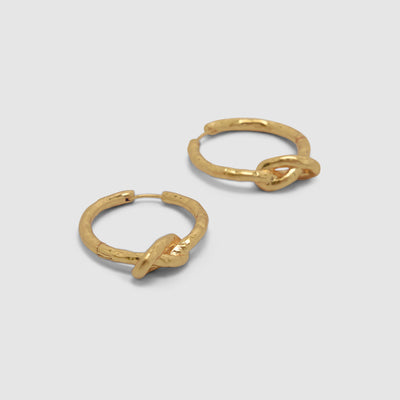 Knotted Hoop Earrings