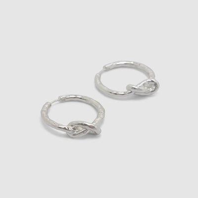 Knotted Hoop Earrings