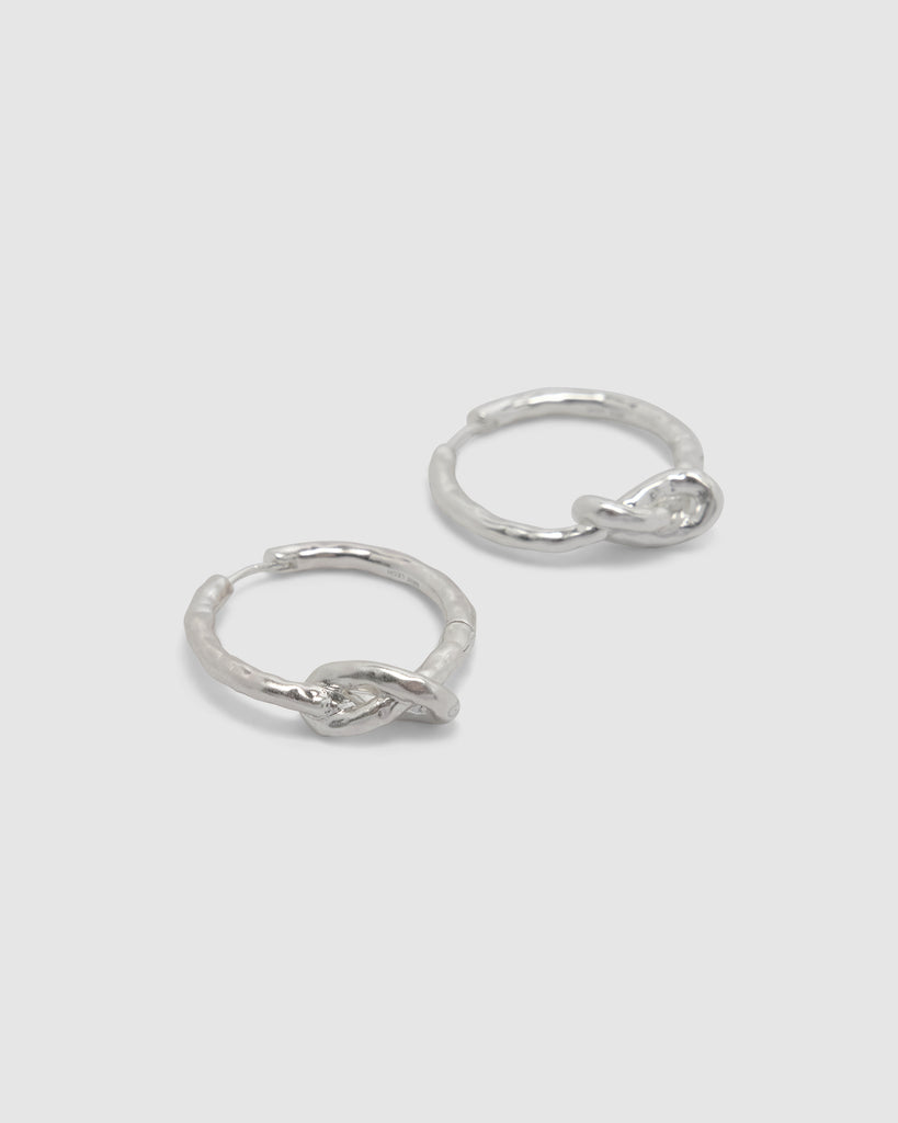Knotted Hoop Earrings