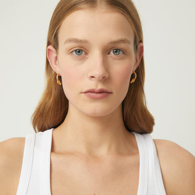 Knotted Mini Hoops