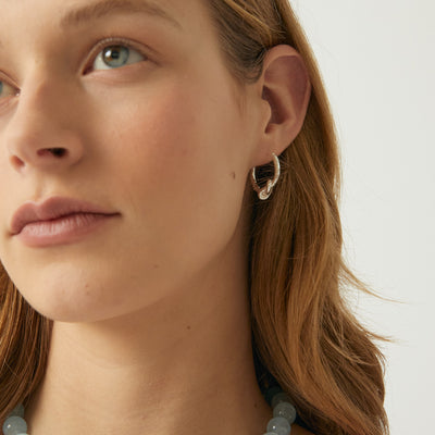 Knotted Mini Hoops