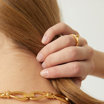 Knotted Ring - Gold
