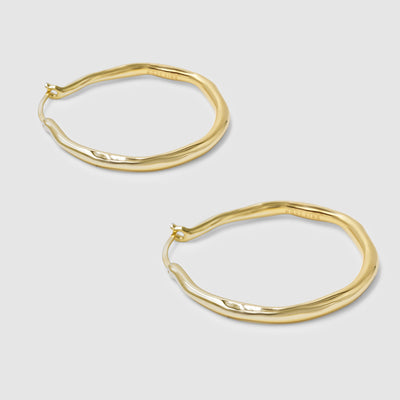 Paper Plane - Brie Leon - Large Organica Hoops