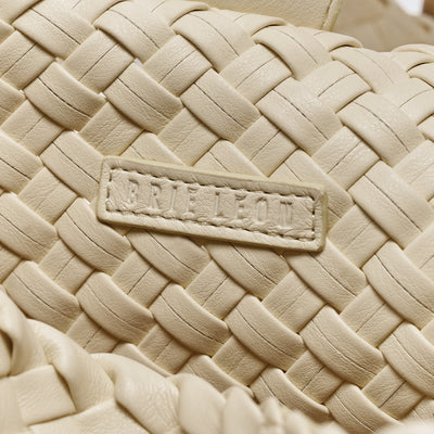 Luca Woven Crossbody Bag - Butter