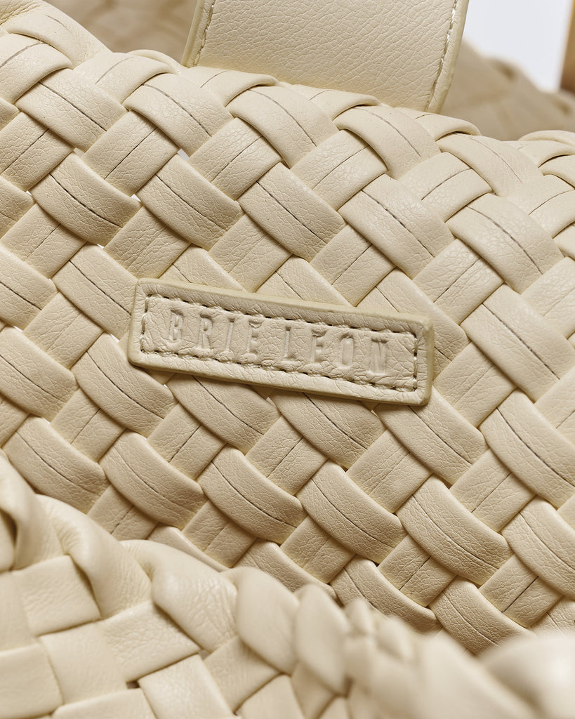 Luca Woven Crossbody Bag - Butter