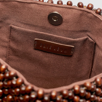 Madera Large Bead Bag - Dark Chocolate