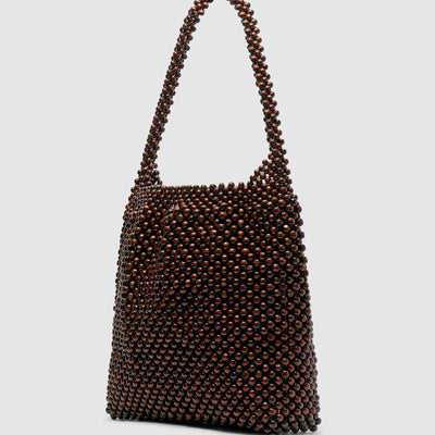 Madera Large Bead Bag - Dark Chocolate
