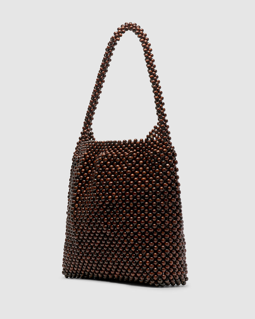 Madera Large Bead Bag - Dark Chocolate