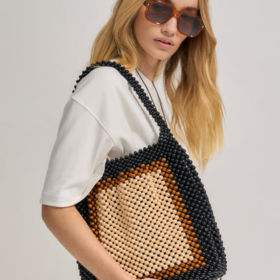 Madera Large Bead Bag - Tricolour