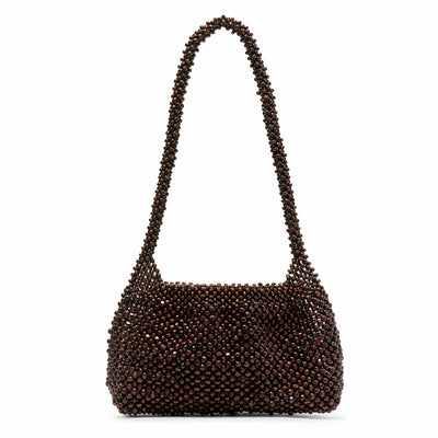 Madera Small Bead Bag - Dark Chocolate