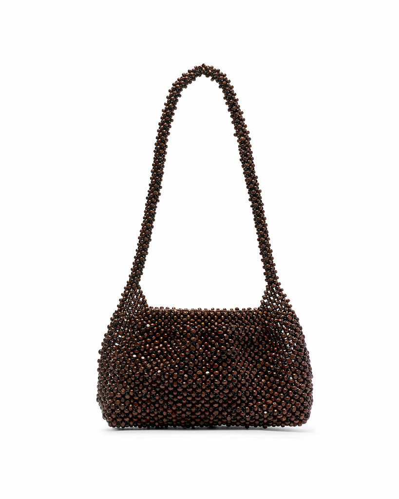 Madera Small Bead Bag - Dark Chocolate