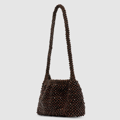 Madera Small Bead Bag - Dark Chocolate