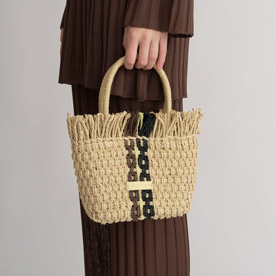 Brie Leon - Mini Sunday Market Bag - Artichoke Stripe