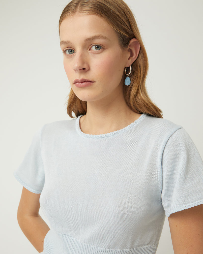 Santiago Earrings - Aquamarine