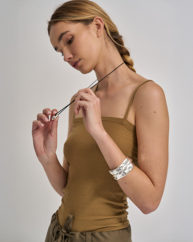 Sloane Cuff - Silver 