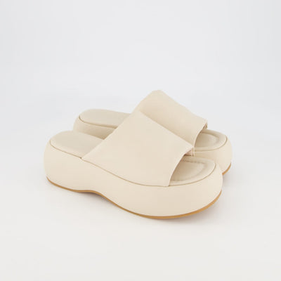 Bobby Wide Fit Mule - Shell