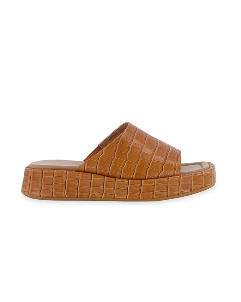 Josephine Mule - Tan Croc