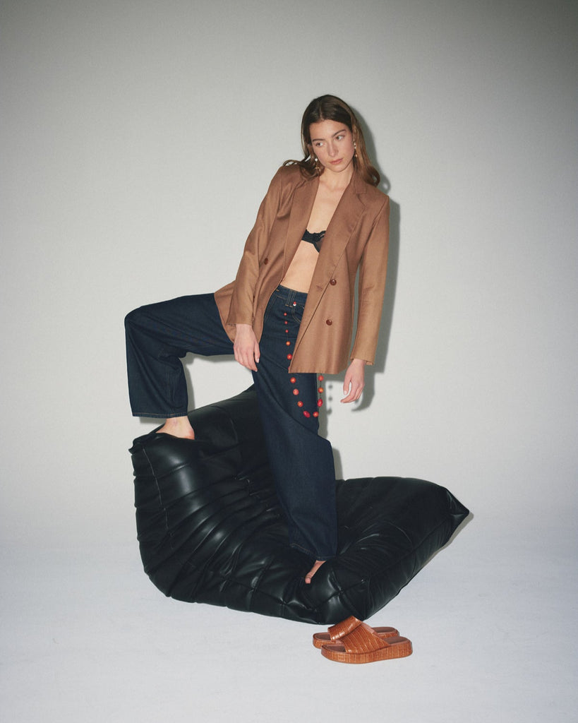 Josephine Mule - Tan Croc