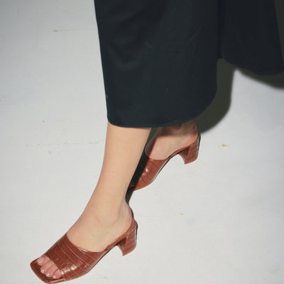 Lola Mule - Tan Croc