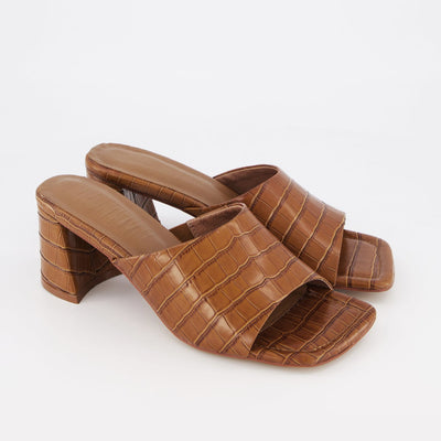 Lola Mule - Tan Croc