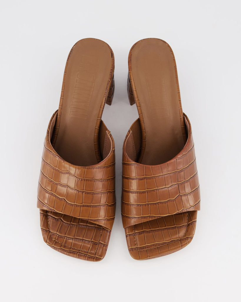 Lola Mule - Tan Croc