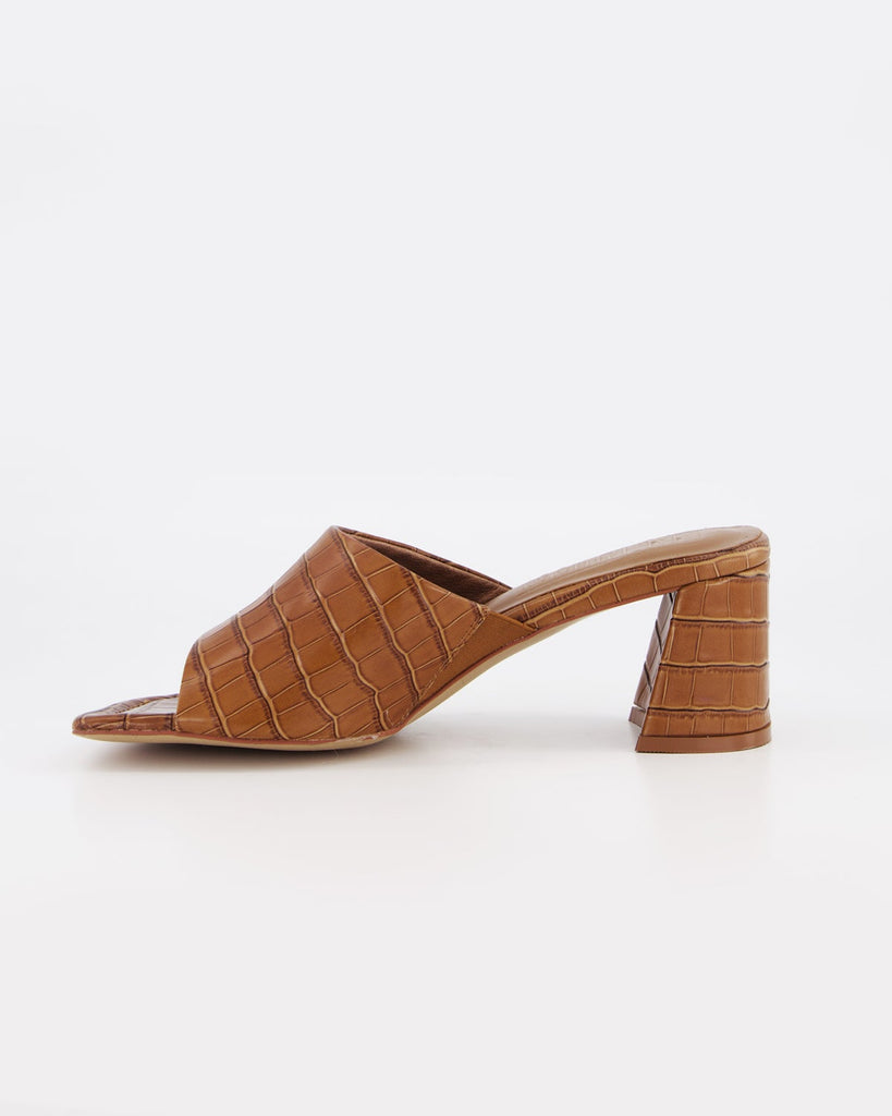 Lola Mule - Tan Croc