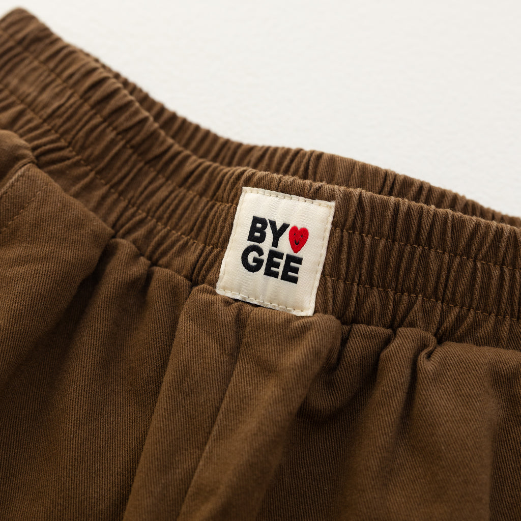 Cropped Cargo Pants - Chocolate