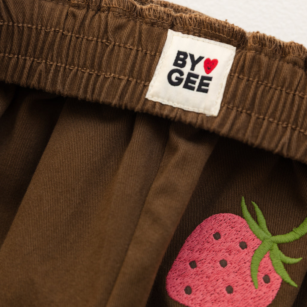 Cropped Cargo Pants - Chocolate