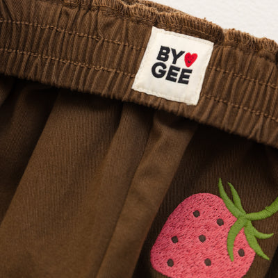 Cropped Cargo Pants - Chocolate